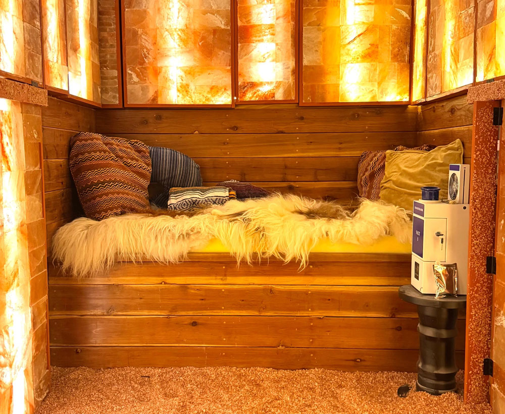 High Vibe Salt room at Bountiful House Of Salt